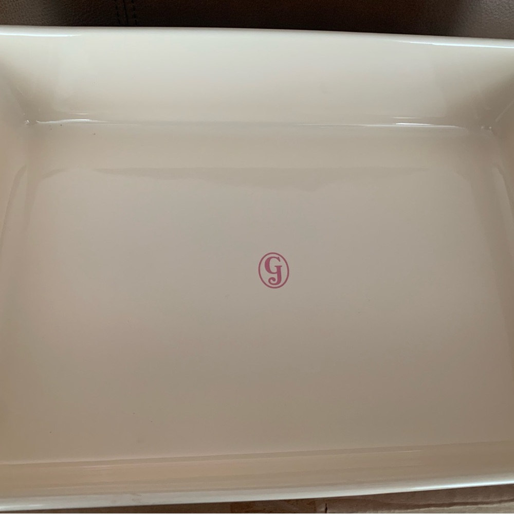 Pink Arc Pattern Ceramic Baking Dish - Picture 4 of 4
